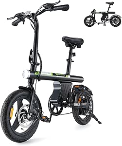 Best Electric Bikes Canada – ISINwheel U1 Folding Electric Bike – 14” Compact E-Bike for City Commuting & Travel