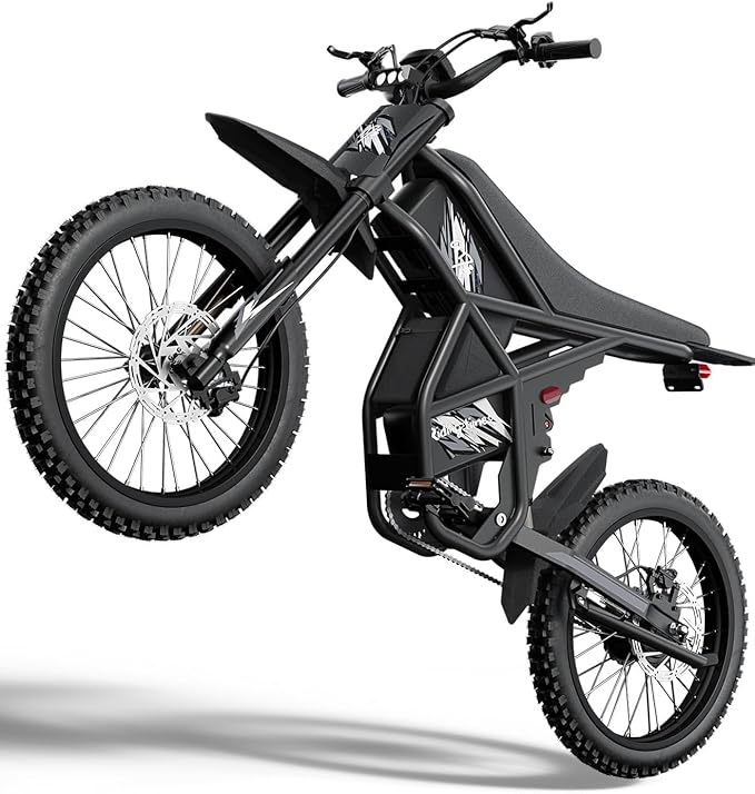 Riding'times GT73 Electric Dirt Bike – 2000W, Dual Battery, Off-Road Best Electric Bikes Canada