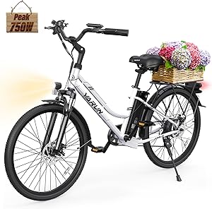 Best Electric Bikes Canada – VARUN 26” Electric Commuter Bike – 750W Motor, 80KM Range & Precision Braking
