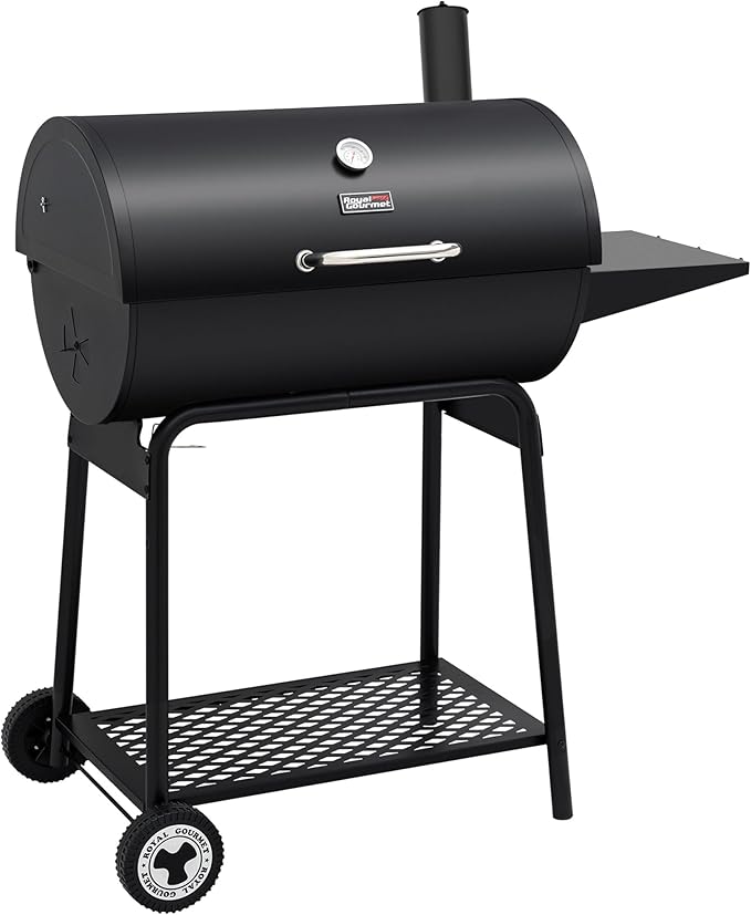 Royal Gourmet CC1830 Barrel Charcoal Grill - Best Outdoor Smokers for Backyard BBQs