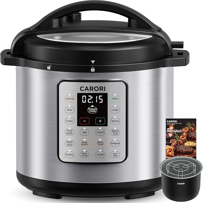Carori 12-in-1 Electric Pressure Cooker – What Are the Best Electric Pressure Cookers 2025