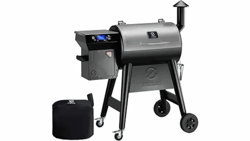 Z GRILLS 450E Wood Pellet Grill Smoker - Best Outdoor Smokers for Backyard BBQs